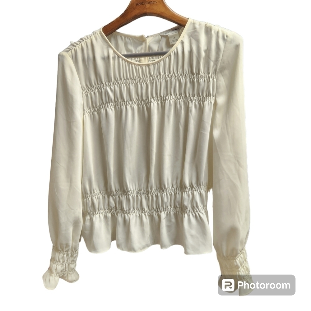 Club Monaco Ureliee Top S. L Cream Romantic